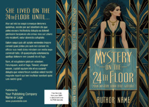 Pre-made Art Deco Book Cover Design for Mystery